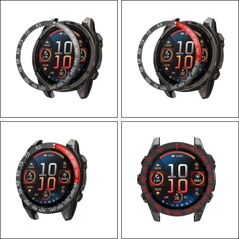 Stainless Watch Frame Bumper Shell for 8 51mm Protector Cover Smartwatch Scratchproof Housing Bezel Rings Cover