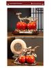 Prosperous Persimmon Décor: Creative Living Room & Entryway Ornaments, Perfect for Weddings & Housewarming, New Chinese Style