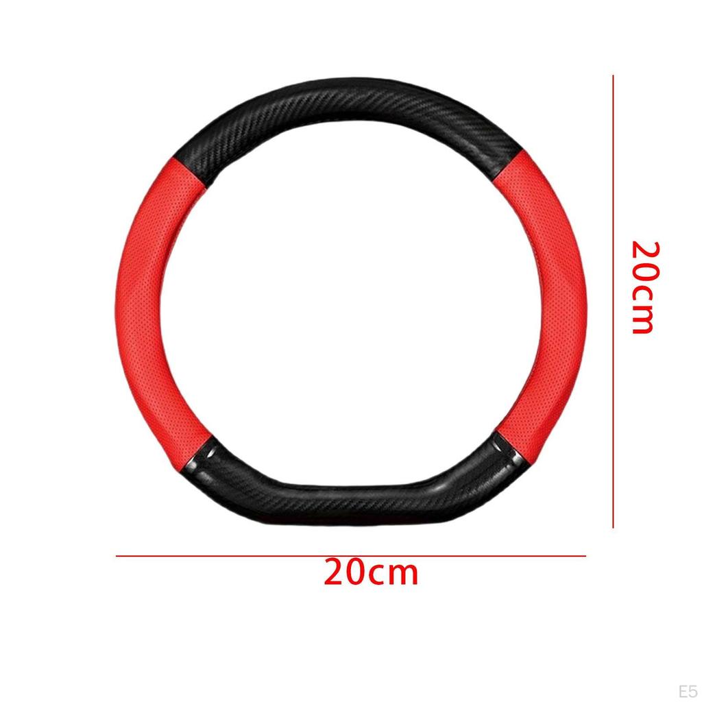 Car Steering Wheel Cover Decoration, Long Driving Anti Slip Protector Travel Shock Absorption