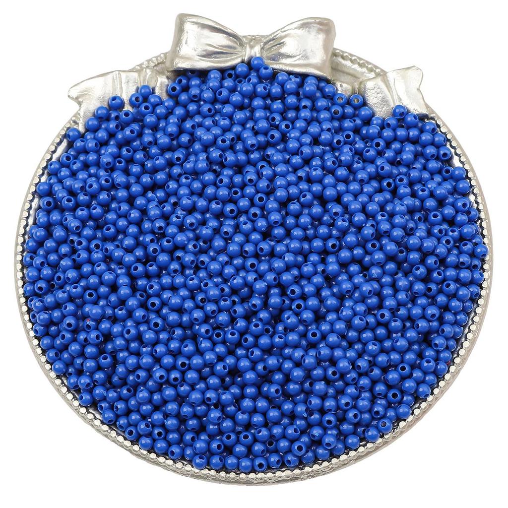 1800Pcs Acrylic Beads Solid Colored Round Loose Spacer Beads for Jewelry Making DIY Bracelets Necklace