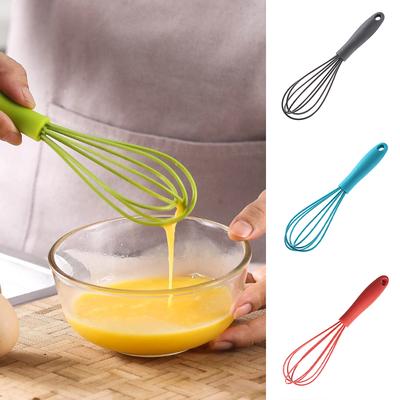 Mini Silikon Yumurta Çırpıcı Dayanıklı Elde Taşınabilir Çırpılmış Krem Köpük Makinesi Kaymaz Yumurta Blender Silikon Yumurta Çırpıcı Taşınabilir Mutfak