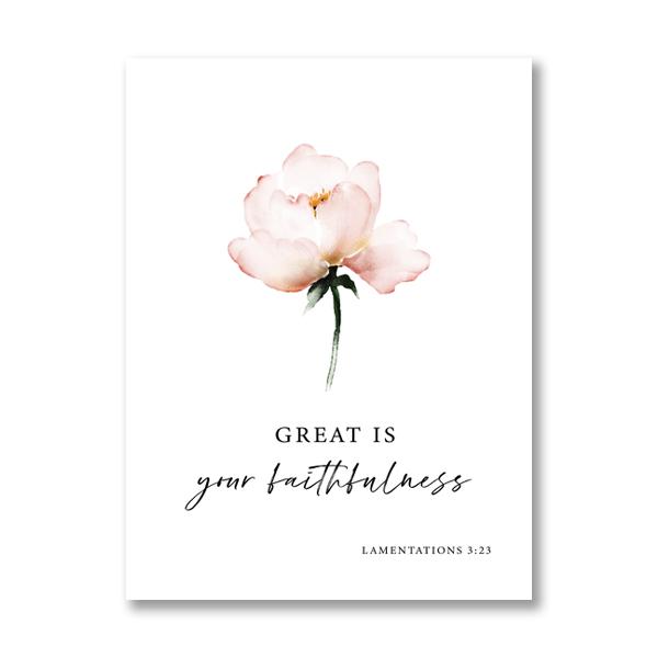 

Плач 3:23 библейских стиха, акварельные цветы, холст, живопись, цитаты из Священных Писаний, постеры, настенные художественные фотографии, домашний декор для спальни 30X40cm No Frame