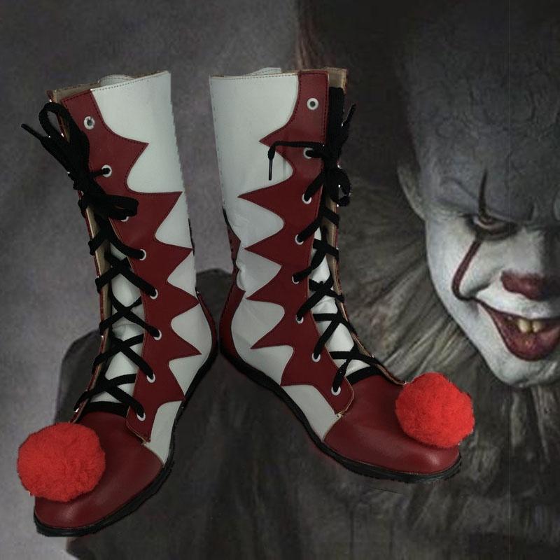 Authentic Joker Pennywise Cosplay It Horror Clown Killer Carnival Shoes Halloween Costume