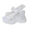 Fashion Summer New High-Heeled Sandals Thick-Soled Plus High Solid Color Open-Toed Sandals Wedge Platform Shoes Women's Shoes Size 34-39