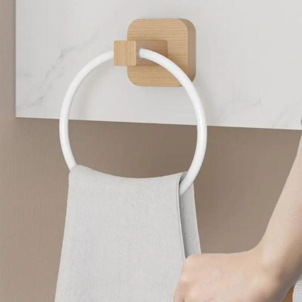Aluminium Material Portable Towel Racks Round Design Wall Mounted Towel Holder  Wall Mounted