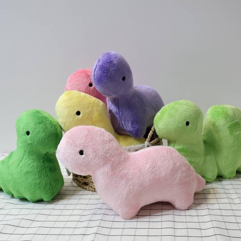 Cute colorful little dinosaur plush toy doll cute little dinosaur doll children's accompanying doll birthday gift