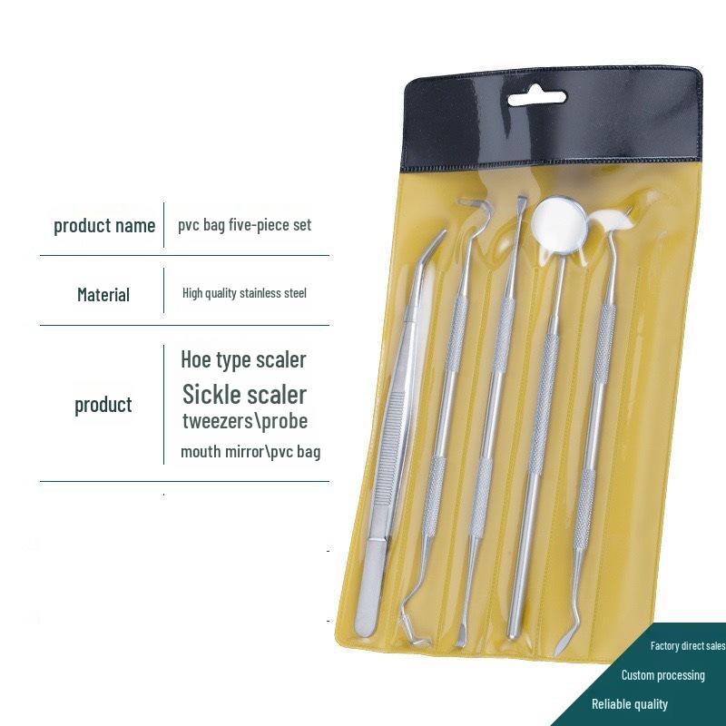 Stainless Steel Dental Tartar Remover Tool Set