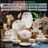 Elegant Floral Ceramic Dinnerware Set