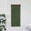 Hand-Woven Curtain Tapestry Wooden Cotton Rope Tapestry Boho Decor Wall Hanging Tapestry  Apartment