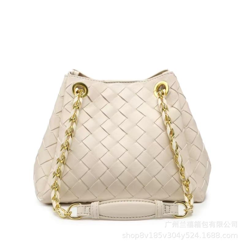 B Women'S Chain Bag Parachute Pure Hand-Woven Bag Versatile Commuter Shoulder Messenger Bag Tide