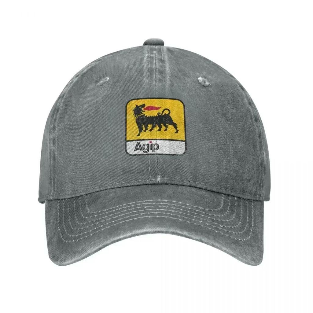 AGIP Oil Company Vintage Baseball Cap Dad Hat Outdoor Sun Protection Fishing Fashion Unisex Women Hats