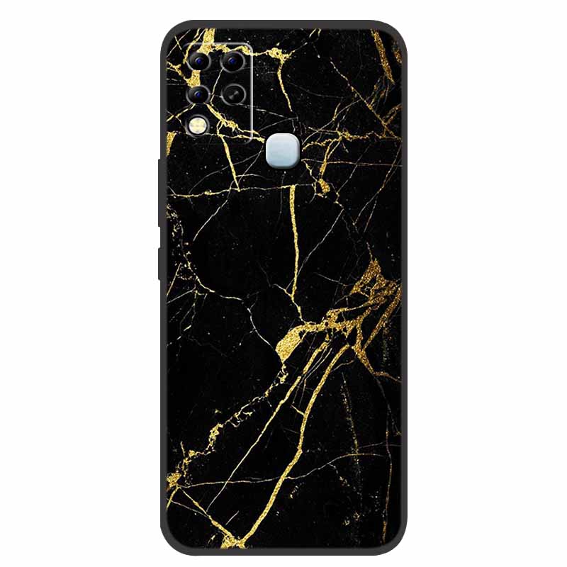 For Infinix Hot 11 G37 Case X689F Marble Silicone Protective TPU Soft Back Cover for Infinix Hot11 G37 128GB Funda Cartoon Coque
