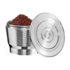 Reusable Italian Stainless Steel Coffee Capsule with Lid and Single-Hole Filter