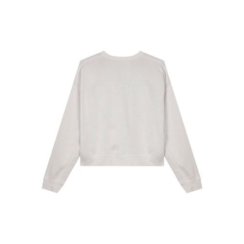 Nike Women's Casual Crewneck Long-Sleeve Sweatshirt In Light Silver Gray