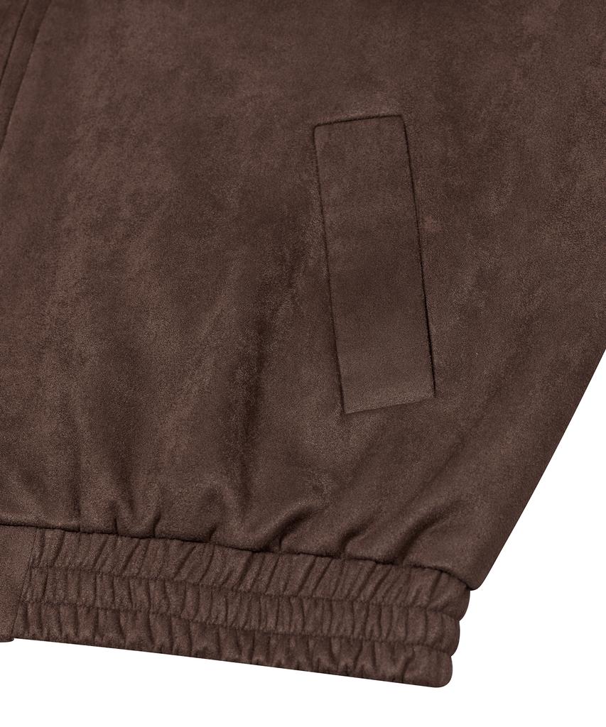 Standarderror 87-Stan009 [Renewal] Standard Blouson Suede Jacket Dark Brown