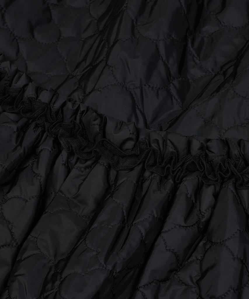 Taibseobiseu Quilted Ruffled Skirt [Black]