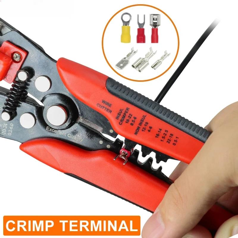 Multifunctional Tool Wire Stripper Automatic Wire Cutter Cable Crimper Electrician Repair Tool