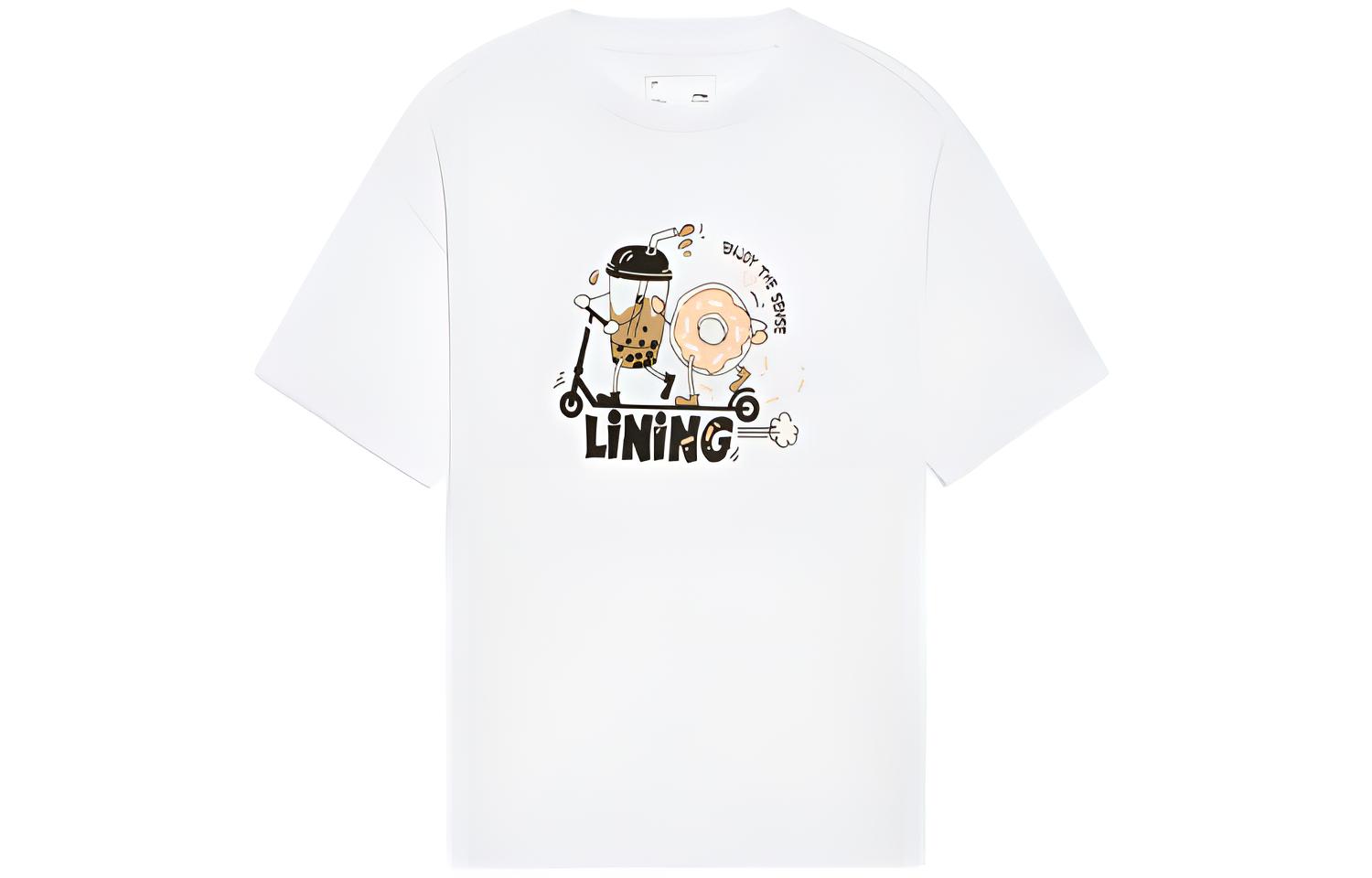 Li Ning Sports Fashion Collection T Shirt Women s White AHSS716-1 L