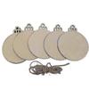 Aisiting Christmas decorations-Set Of 50 Round Blank Wooden Christmas Baubles To Hang With Strings For Holiday Decorations And Crafts