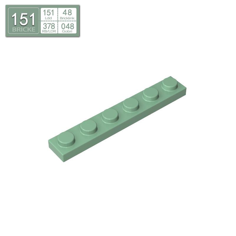 BRICKE 1x6 Thin Plate for Lego 3666 Compatibility – Loose MOC Building Blocks