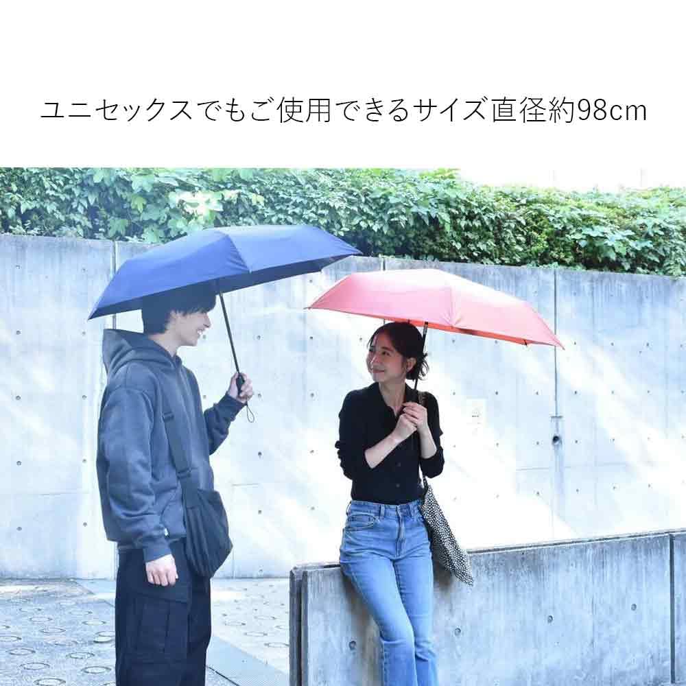 Waterfront Folding Umbrella Rain Umbrella LESS IS MORE Series Shut Automatic Feather Gray 55cm Anyone Can Fold It Neatly Right Away Shape Memory