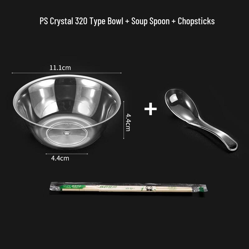 Einweg-Plastikgeschirr-Set