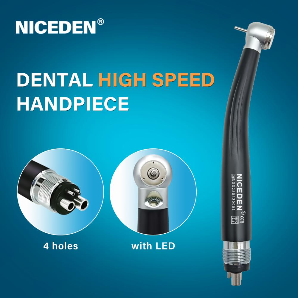 Colorful Dental High Speed Handpiece Dental Equipment Air Tubine Max Style Push Button Type or Key Type Contra Angle