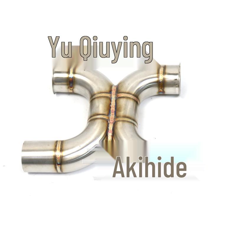 Compatible Exhaust Pipe for Triumph BOBBER Retro Modification - 51mm Low-Mount Mid-Section Sound Wave Design