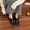 Fashion SUOJIALUN 2025 Autumn New Brand Women Flat Shoes Fashion Red Round Toe Slip On Sneaker Soft Flat Heel Casual Dress Mary Jane Sho