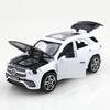 ABAC1 (Ensaché) Voiture jouet à tirer GLE SUV en alliage 1/36, métal moulé sous pression, jouet pour garçon, quatre portes ouvrantes, fonction de rappel puissante.
