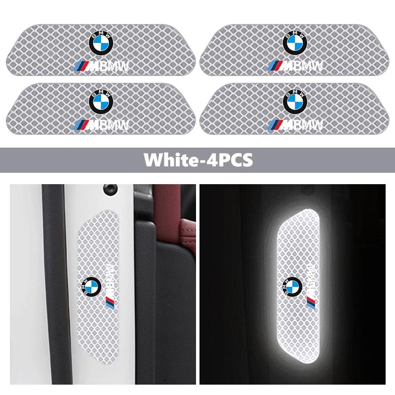 BBKK9 Car Warning Reflective Tape Strips Safety Mark Reflector Sticker For BMW M3 M5 X3 E93 F10 F20 F30 F40 F15 F25 F26 F31 F49 F86