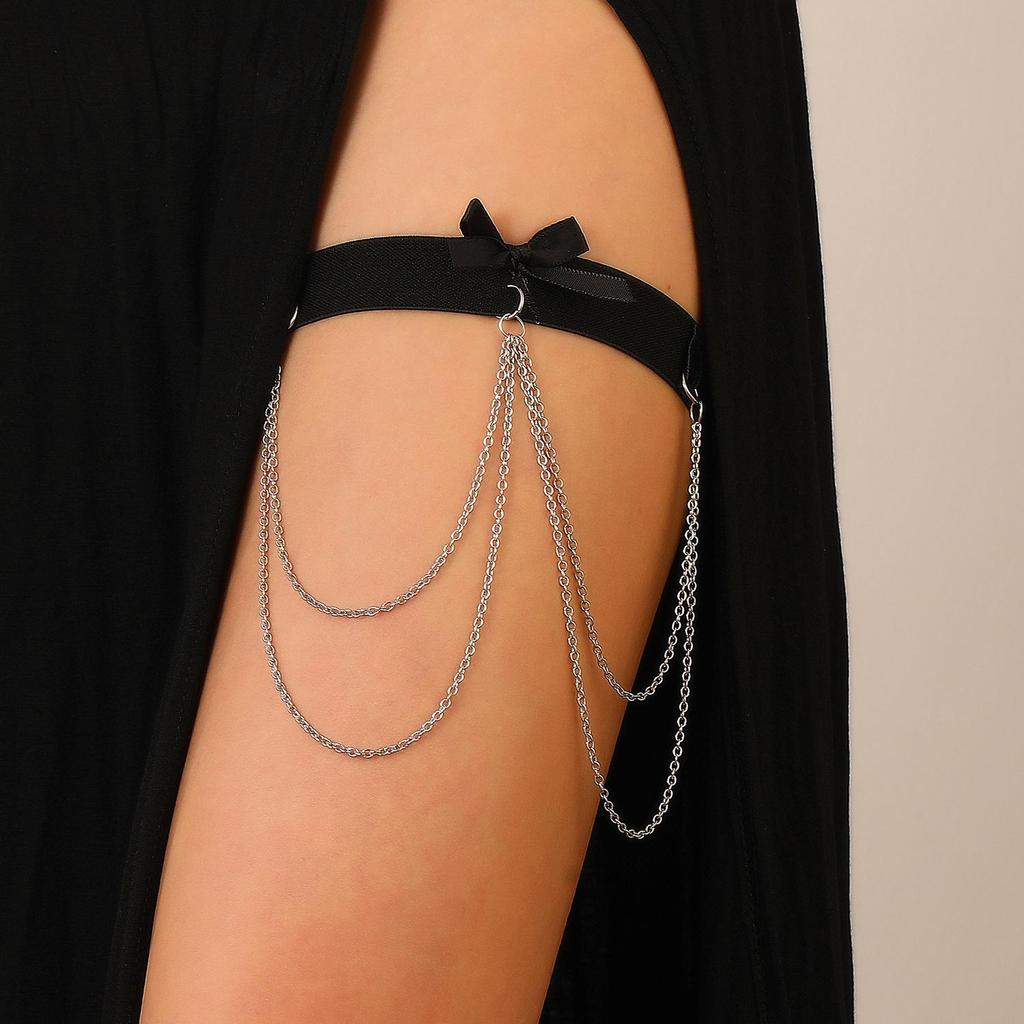 Bowknot Heart Cross Tassel Leg Chain - European & American Sexy Leg Ring