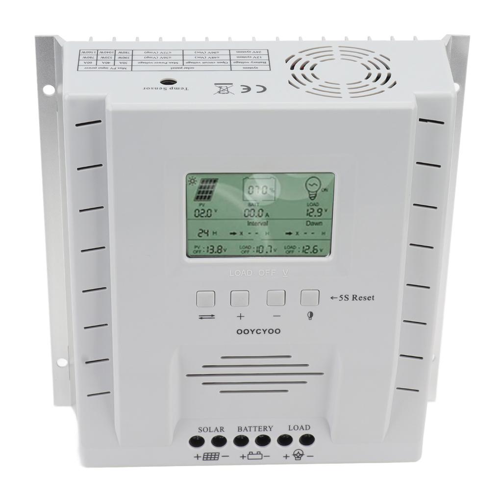 Solar Controller MPPT Solar Regulator 60A 12V 24V Maximum Input 100V Solar Charge Controller