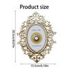 Vintage Decorative Doorbell Push Button Door Ring Bell Champagne Themed Decoration Wall Plaque Ornament Easy to Use