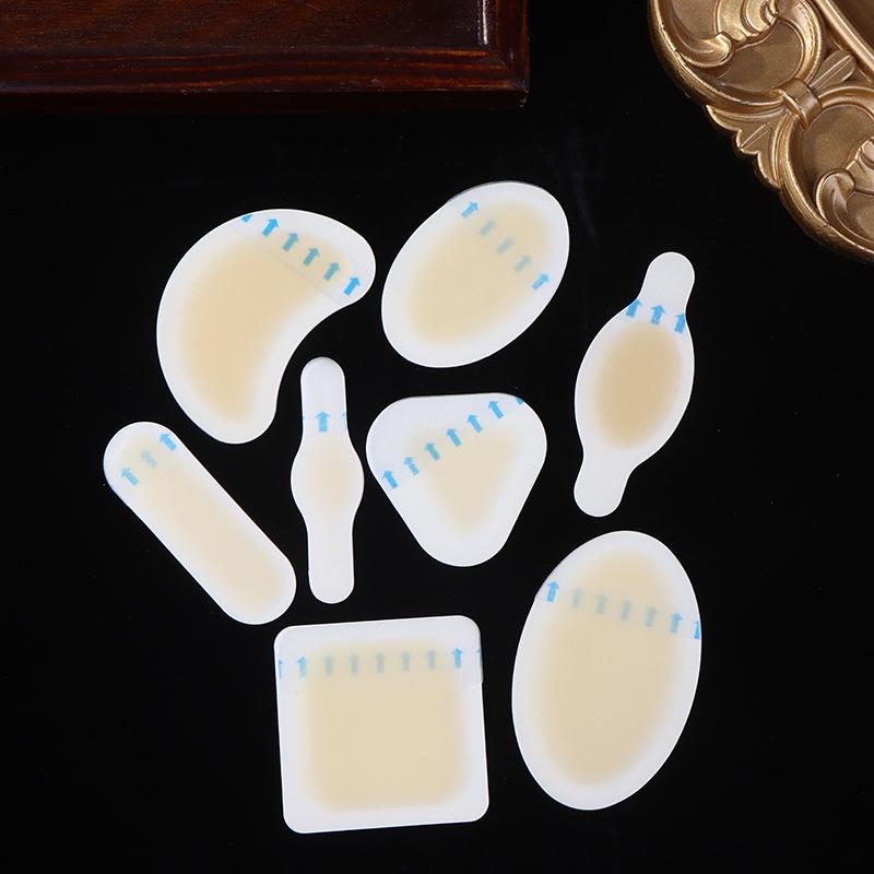24Pcs Blister Plasters Invisible Hydrocolloid Gel Blister Bandages Blister Cushion Pad For Heel Foot Toe And Guard Skin