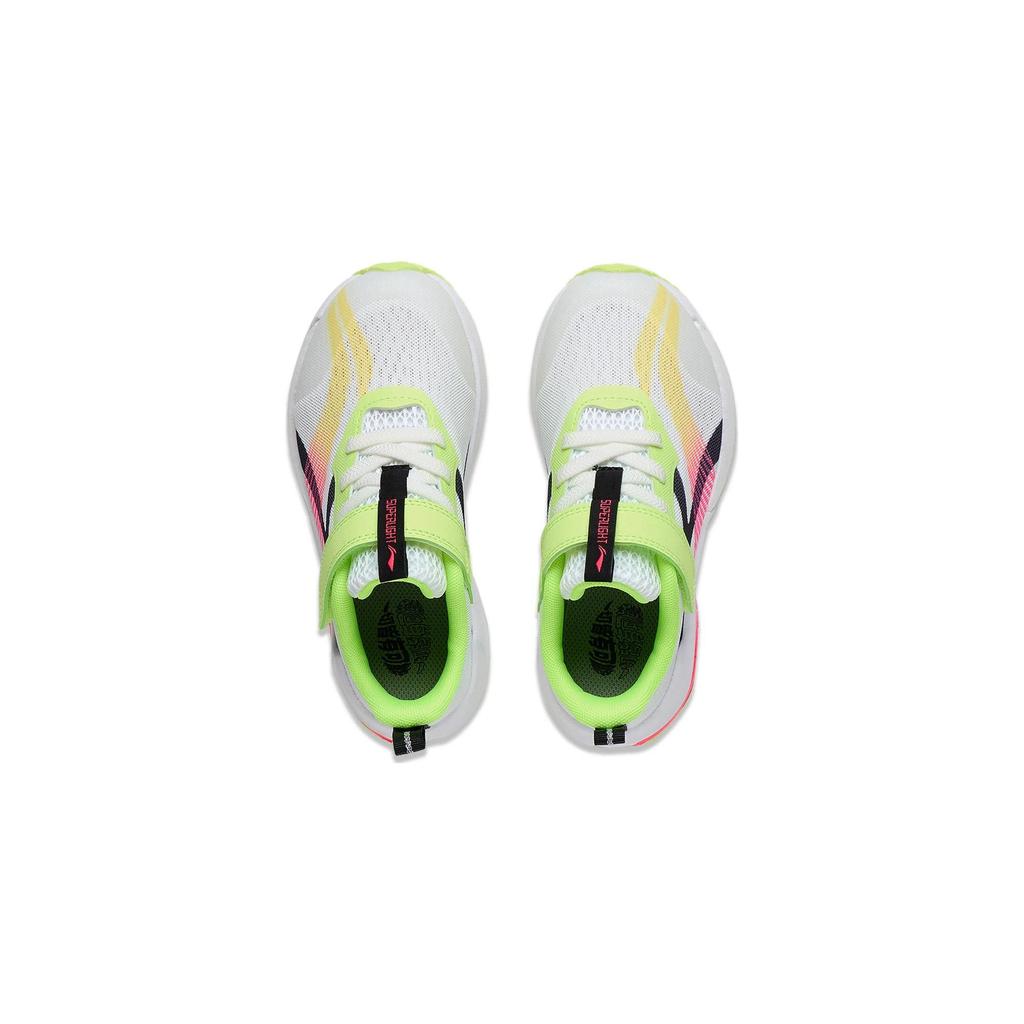 LiNing Ultra Light 20 Non-Slip Wear-Resistant Low-Top Running Shoes Kids Running Shoes White Green YKNT052-3