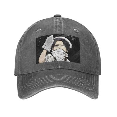 Attack On Titan Manga Erwin Smith Anime Denim Fabric Cap Casual Baseball Caps Adjustable Hat Summer Unisex Baseball Hats