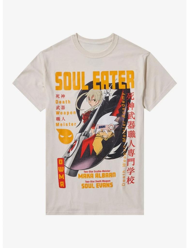 2026 Soul Eater Duo Mantra TShirt Both Men and Women Can Wear Fashionable Pure Cotton Shortsleeved Shirts