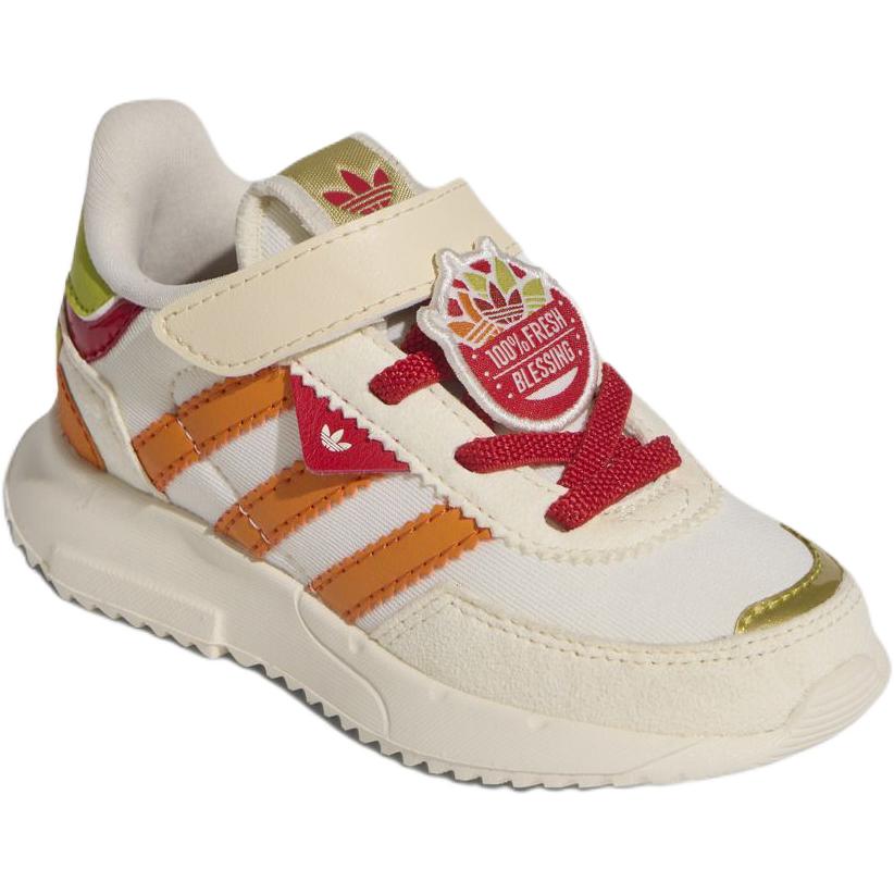 Adidas Disney X  Originals Retropy F2 New Spring Versatile Comfortable Low-Top Walking Shoes Baby sneaker Beige Orange Red KI1511