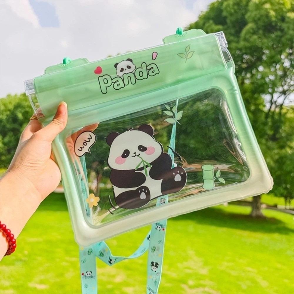 Large Capacity Waterproof Phone Pouch Transparent Phone Case Outdoor Activities зелёный