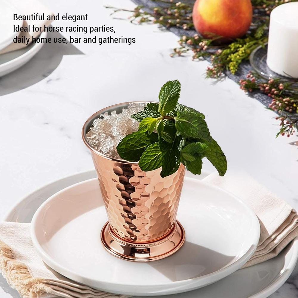 Smooth Edges Metal Drinking Cup 400ml Cocktail Cup Classic Barware Tumbler Cocktail Making