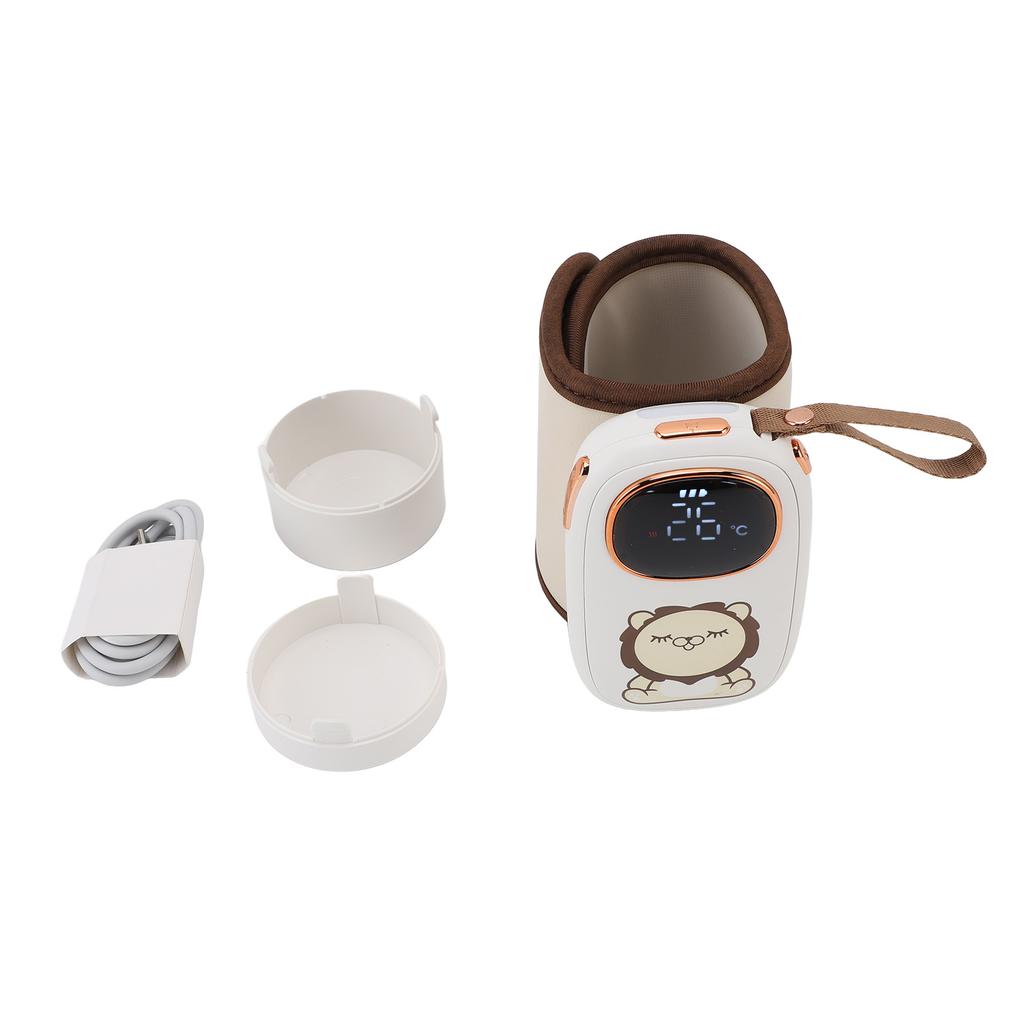 Baby Bottle Warmer Constant Temperature Portable Milk Bottle Heating Sleeve for Travel USB Charging