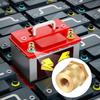 2PCS Battery Pole Adapter Brass Battery Terminal Connector M6 Thread Positive Negative Battery Post Connector Terminal Adapter