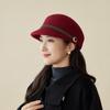 Autumn and Winter Women's Retro Style Beret Equestrian Hat Fashionable Warm Duck Tongue Hat