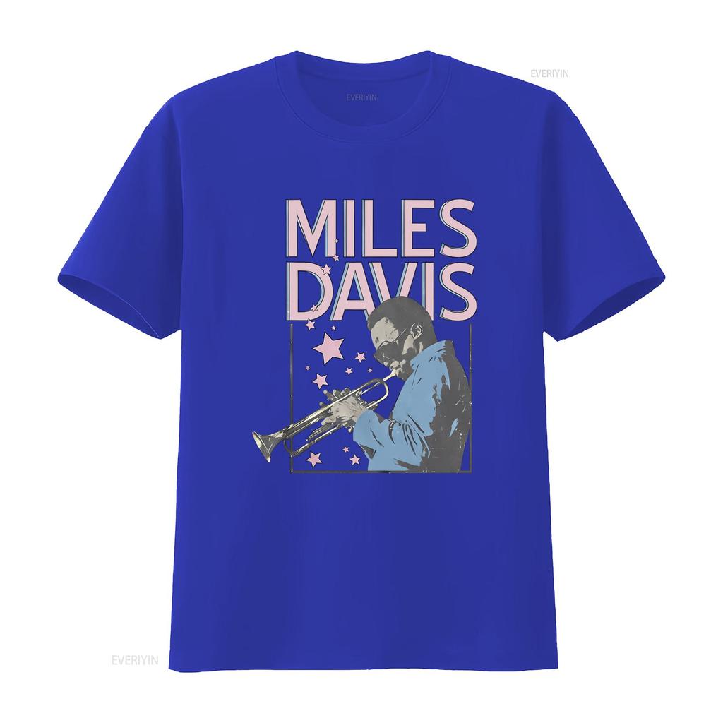 Vintage Retro Miles Davis Jazz Trumpet Musician Print Casual T Shirt vintage Washed Breathable Comfortable streetwear Stretched