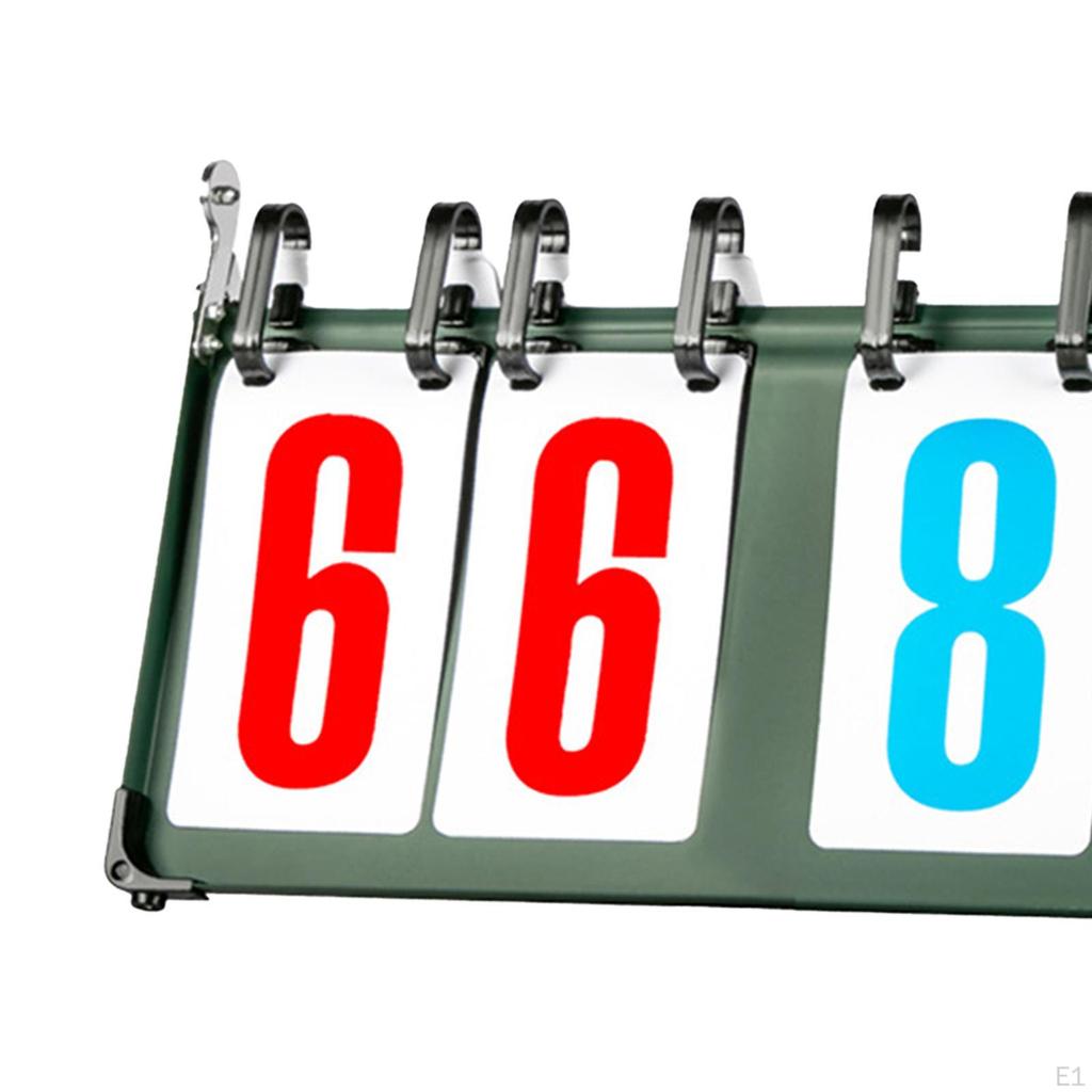 Tabletop Flip Scoreboard 4/5/6 Digit Score Flipper Sports for Table Tennis Many Games