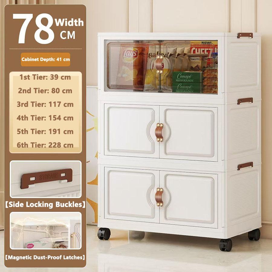 Faltbarer Aufbewahrungsschrank Wandmontage Klappbarer Spind Kompakter Organizer für Zuhause und Büro mit verstellbaren Regalen in Weiß/Grau