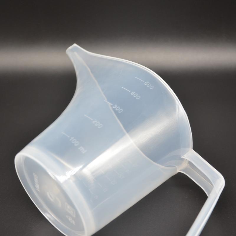 1PC 500ML Graduated Long-Spout Plastic Measuring Cup, Long-Spout Flow Cup, Pointed Nozzle Test Measuring Cup, Baking Measuring Cup