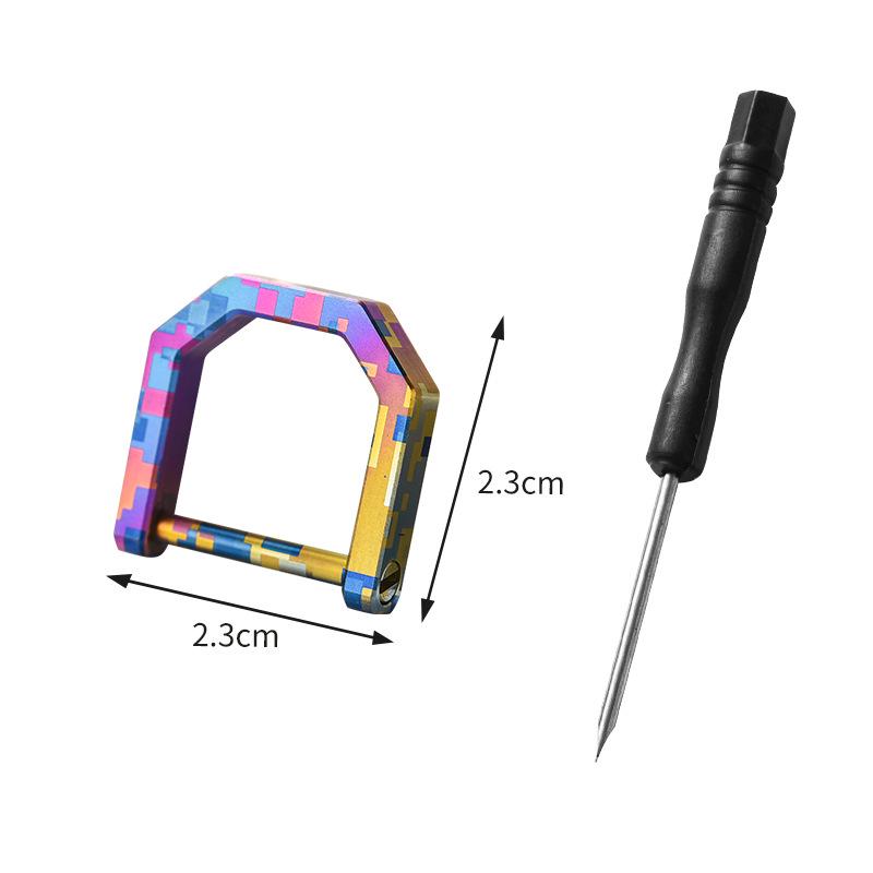 Aliaj de Titan Inel D Cataramă Potcoavă Breloc Universal