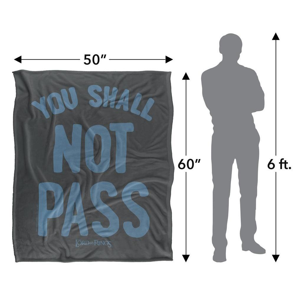 LORD OF THE RINGS You Shall Not Pass Blanket